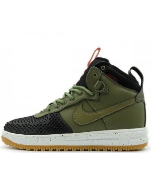 Nike air lunar force 1 top duckboot boot kpu black gold